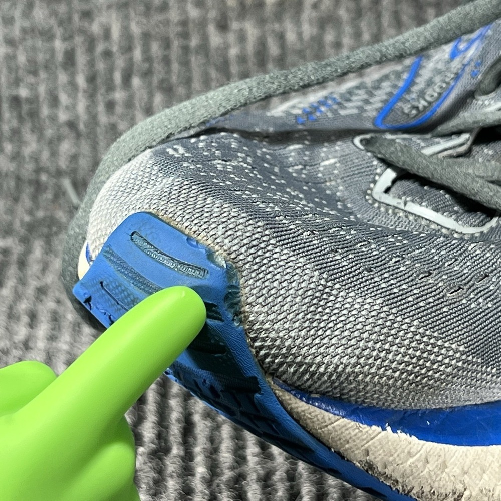 Brooks Glycerin 19 Men's Size 13 Quarry Grey Zap Blue Running Shoes 1103561D095 - Picture 16 of 16